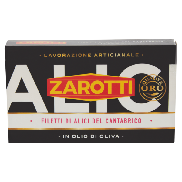 Zarotti Qualità Oro Filetti di Alici del Cantabrico in Olio di Oliva 70 g