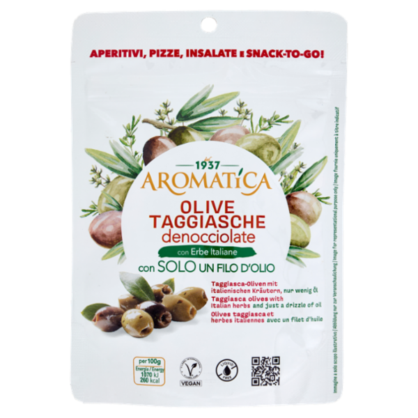 Aromatica Olive Taggiasche denocciolate con Erbe Italiane 90 g