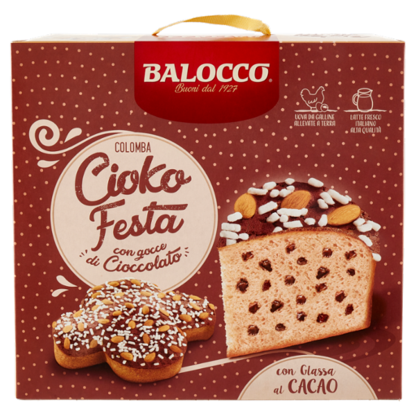 Balocco Colomba Cioko Festa con gocce di Cioccolato 750 g