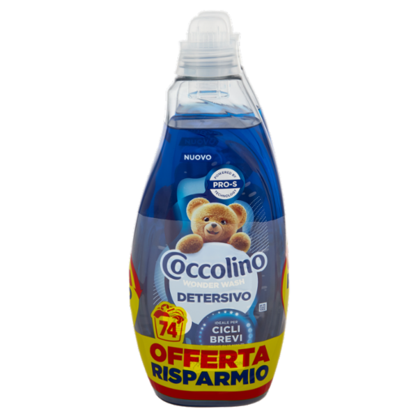 Coccolino Wonder Wash Detersivo Odor Protection 2 x 37 Lavaggi 2 x 1480 ml