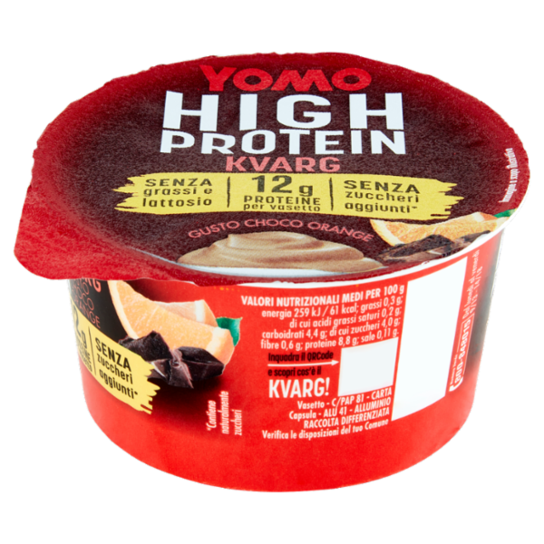Yomo High Protein Kvarg Gusto Choco Orange 140 g