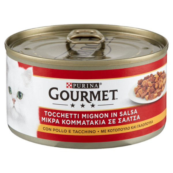 PURINA GOURMET Tocchetti Mignon in Salsa con Pollo e Tacchino 195 g