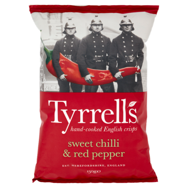 Tyrrell's sweet chilli & red pepper 150 g