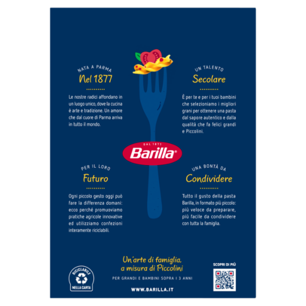 Barilla Pasta Piccolini Mini Fusilli 500g