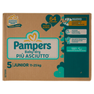 Pampers Baby-dry Junior 64 Pz