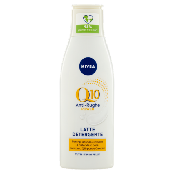 Nivea Q10 Power Anti-Rughe Latte Detergente Tutti i Tipi di Pelle 200 ml