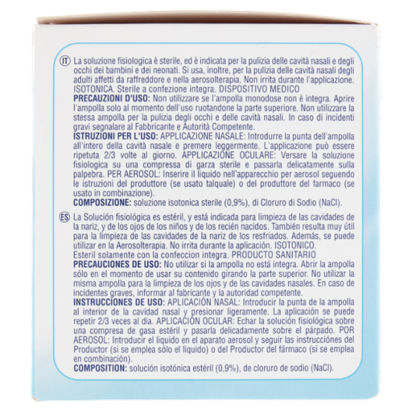 Pharmadoct Respirofacile Soluzione Fisiologica Ampolle Sterili 20 x 5 ml