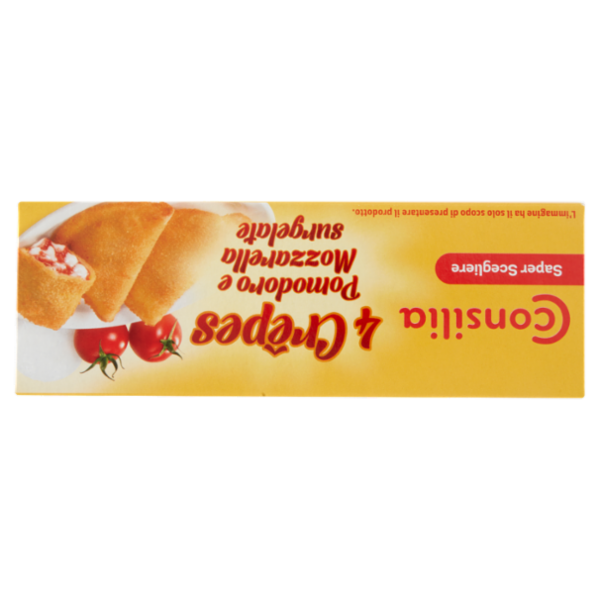 Consilia Saper Scegliere 4 Crêpes Pomodoro e Mozzarella surgelate 250 g