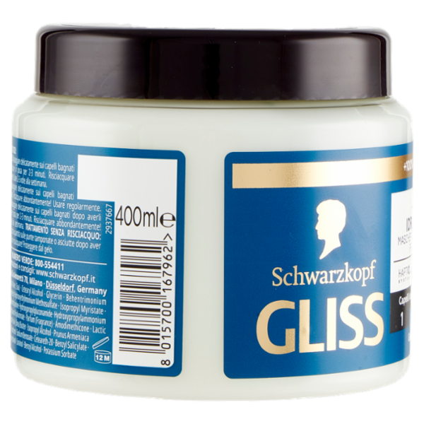 Gliss 4-in-1 Idratante Maschera Bond-Building per Capelli 400 ml