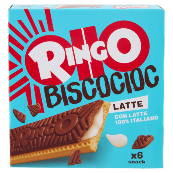 Ringo Snack Biscocioc con Latte Italiano 6 porzioni 162g