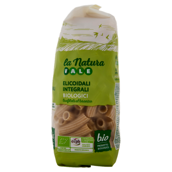 Vale La Natura Pasta di Semola Integrale Elicoidali Biologici 500 g