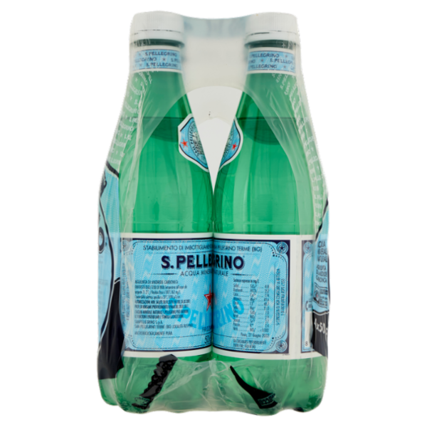 S.PELLEGRINO, Acqua Minerale Frizzante, Pet - 4x500ml
