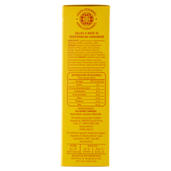 Tabasco Habanero Sauce l'Impetuosa 60 ml