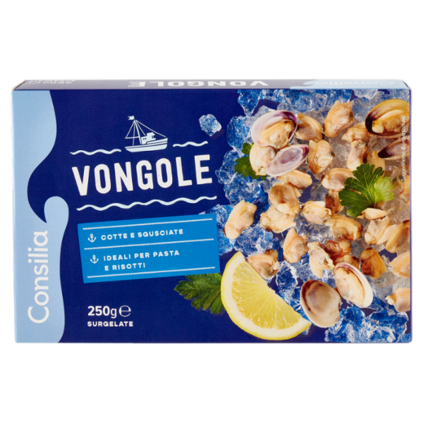 Consilia Vongole Cotte e Sgusciate Surgelate 250 g
