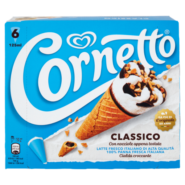 Cornetto Algida Classico 6 Gelati 450 g