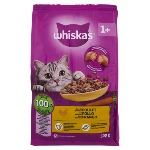 Whiskas Crocchette con delizioso Pollo 300g
