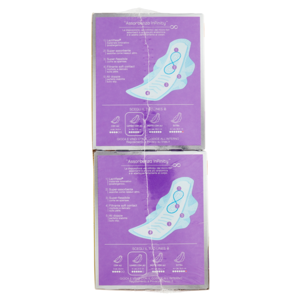 Lines è Assorbenti lungo con ali 36+8 pz