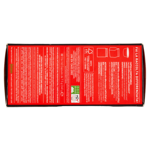 Caffè Vergnano 1882 Cremoso Compostabile** Capsule Compatibili Lavazza a Modo Mio* 32 x 7,5 g