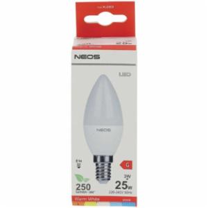 Lampadina Led Neos Oliva 25w E14 3000K Luce Calda