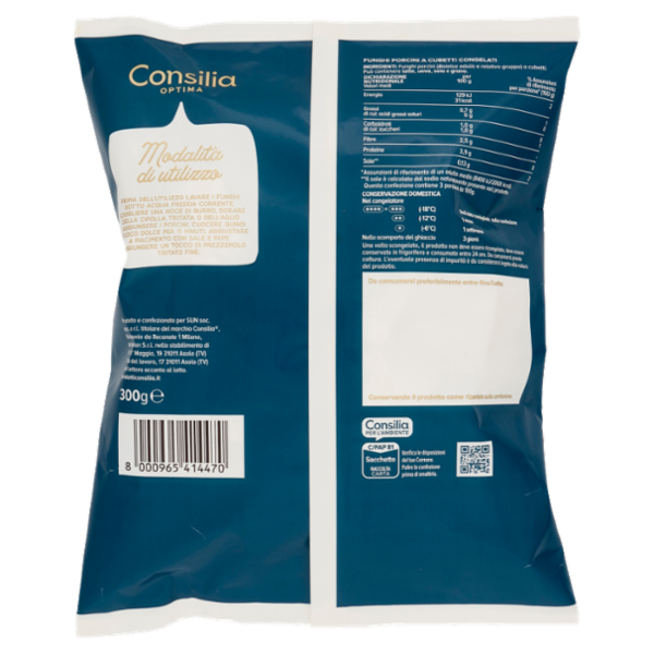 Consilia Optima Funghi Porcini a Cubetti Congelati 300 g