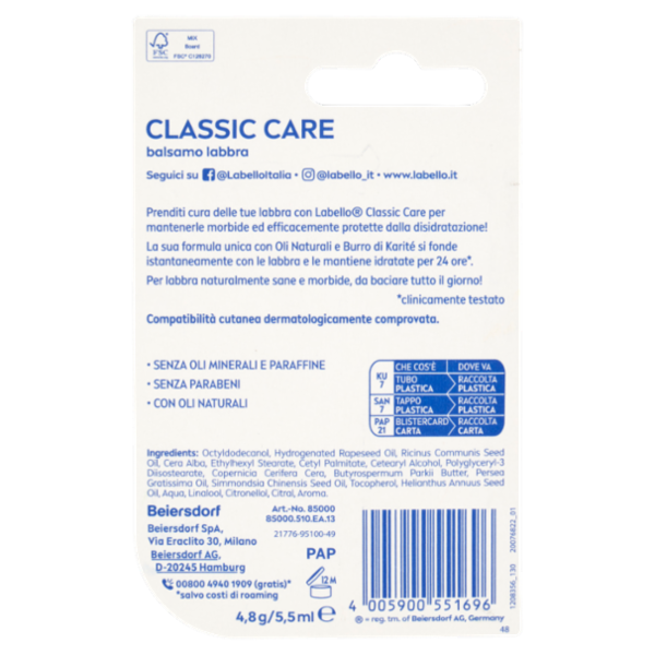 Labello Classic Care 4,8 g