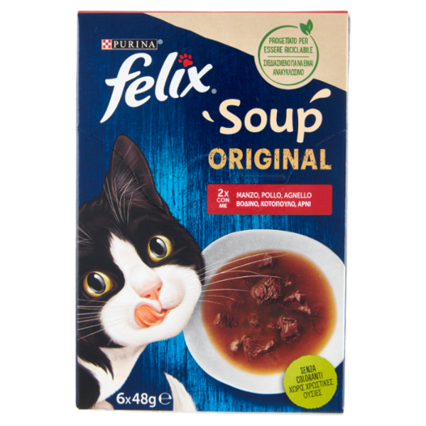 FELIX Soup Original (Manzo, Pollo, Agnello) 6 x 48 g