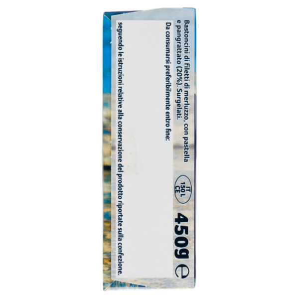 Capitan Findus 18 Bastoncini con 100% Filetti di Merluzzo 450 g