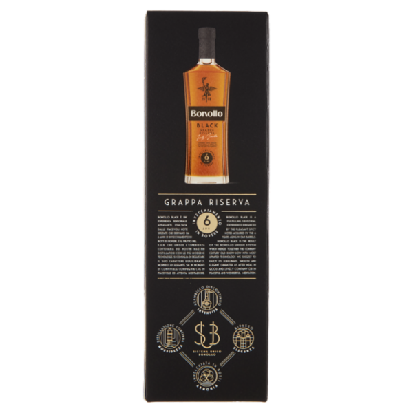 Bonollo Black Grappa Riserva 6 Anni 50 CL