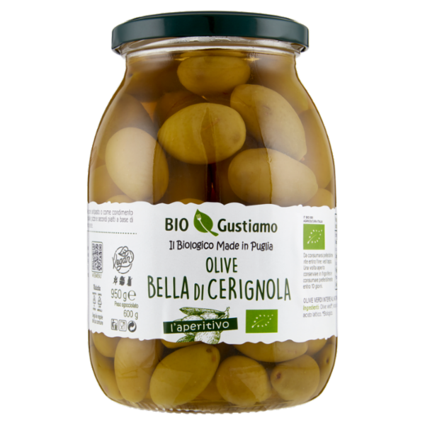 Bio Gustiamo Olive Bella di Cerignola 950 g