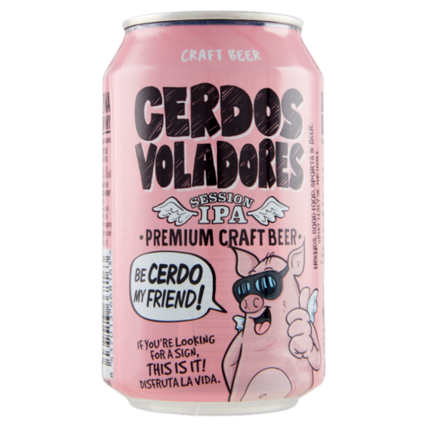 Cerdos Voladores Session IPA Premium Craft Beer 330 ml