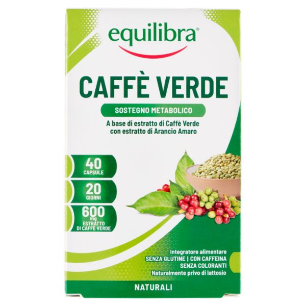 equilibra Caffè Verde Sostegno Metabolico 40 Capsule 24,8 g