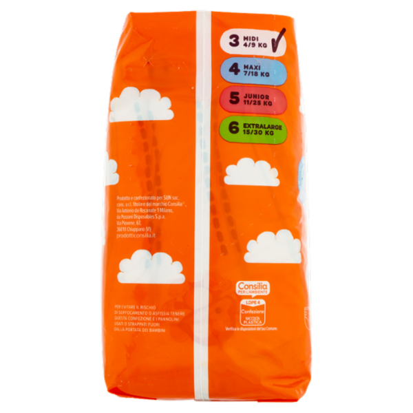 Consilia Pannolini per Bambini Midi 4-9 kg 3 20 pezzi