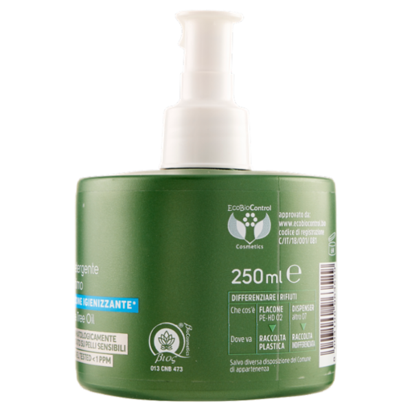Armonia & Benessere Detergente Intimo Azione Igienizzante Bio con Tea Tree Oil 250 ml