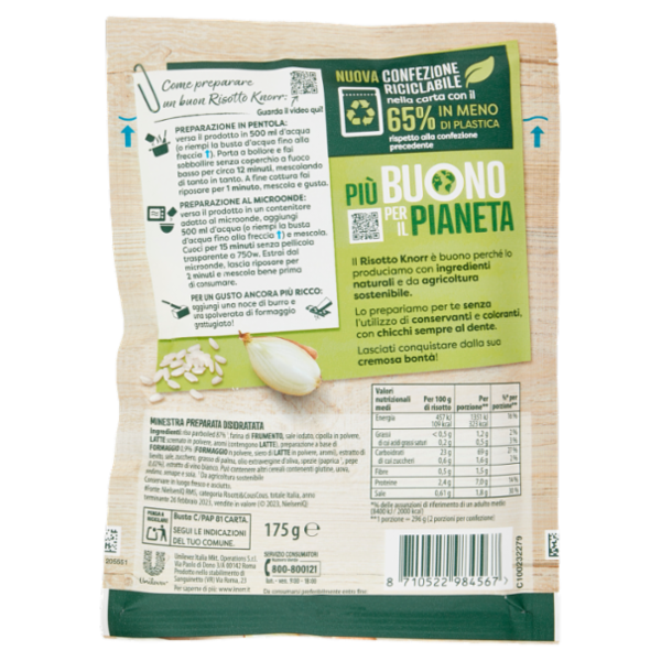Knorr Risotto Bianco Cremoso 175 g