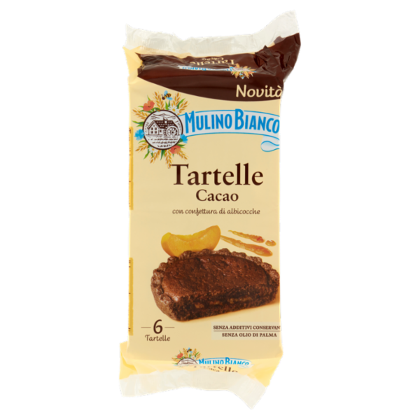 Mulino Bianco Tartelle Cacao con confettura di albicocche 6 pezzi 288g