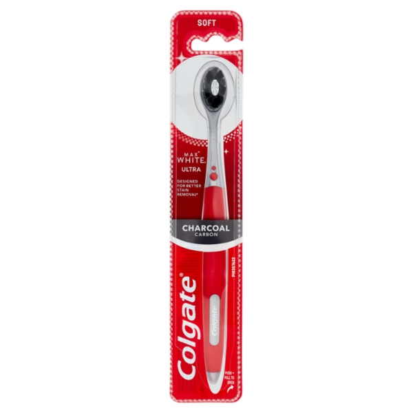Colgate spazzolino sbiancante Max White Ultra al carbone, morbido
