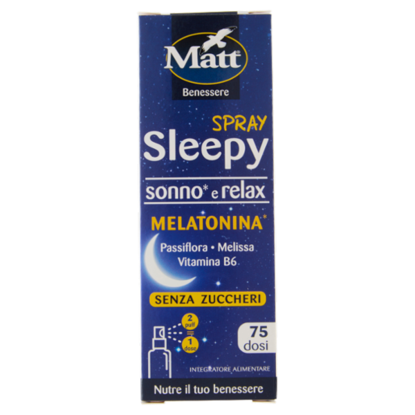 Matt Benessere Spray Sleepy sonno e relax Melatonina 30 ml