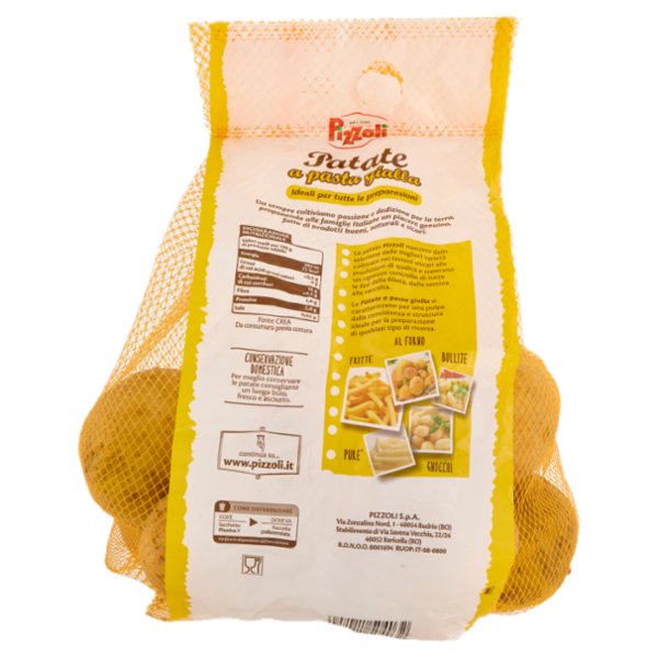 Pizzoli Patate a pasta gialla 2 Kg