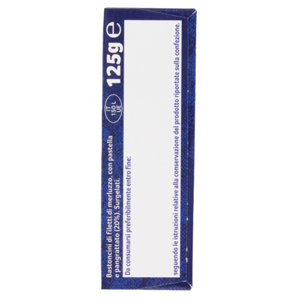 Capitan Findus 5 Bastoncini con 100% Filetti di Merluzzo 125 g