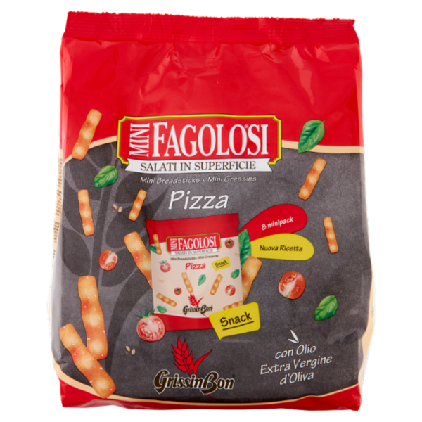 GrissinBon Fagolosi Mini Pizza Snack 8 minipack 165 g