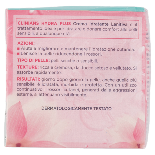 Clinians Hydra Plus Crema Idratante Lenitiva Pelli Secche o Sensibili 50 mL