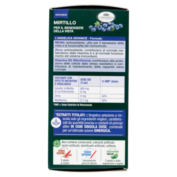 L'Angelica Advance Mirtillo 75 compresse 24,75 g