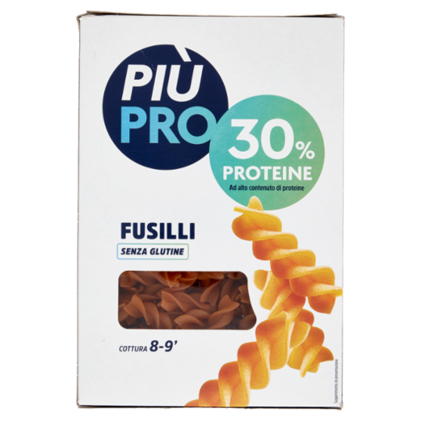Piùpro Fusilli Senza Glutine ad Alto Contenuto di Proteine 250 g