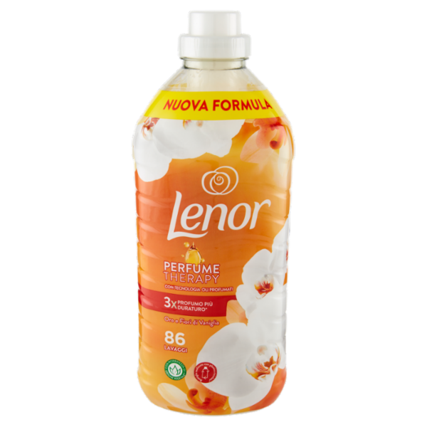 Lenor Ammorbidente Lavatrice Concentrato, Oro e Fiori di Vaniglia, 86 Lavaggi 1806 ml