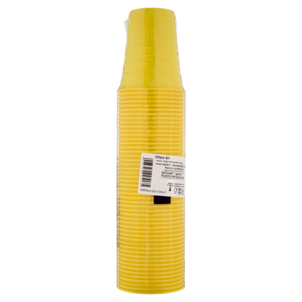 DOpla Colors Bicchieri 200ml Giallo 50 pz