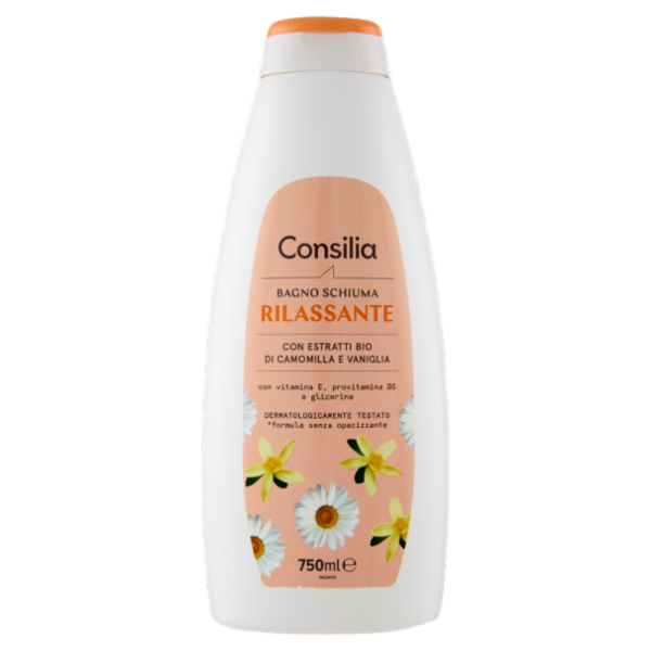 Consilia Bagno Schiuma Rilassante Camomilla e Vaniglia 750 ml