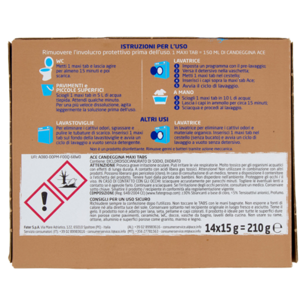 Ace Candeggina Maxi Tab 14 x 15 g