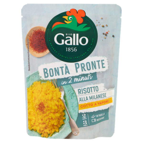Riso Gallo Bontà Pronte in 2 minuti Risotto alla Milanese 250 g