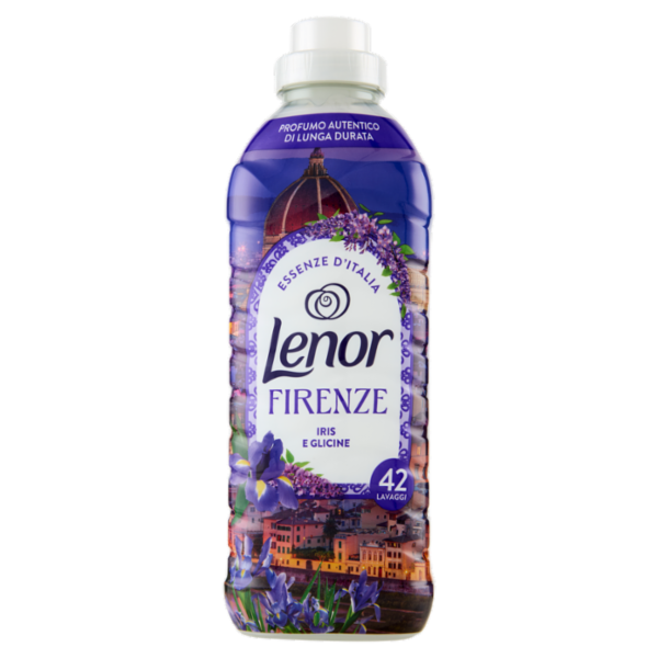 Lenor Essenze D'Italia Firenze Ammorbidente Concentrato Iris e Glicine, 42 Lavaggi 882 ml