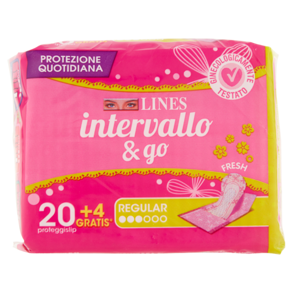 Lines intervallo & go Regular Fresh 20+4 pz